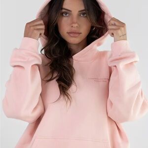 COMFRT Pastel Peach Hoodie and Straight leg Sweatpants set